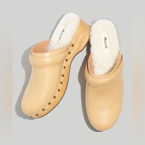 NWOB Madewell The Cecily Clog In Shearling Size 8